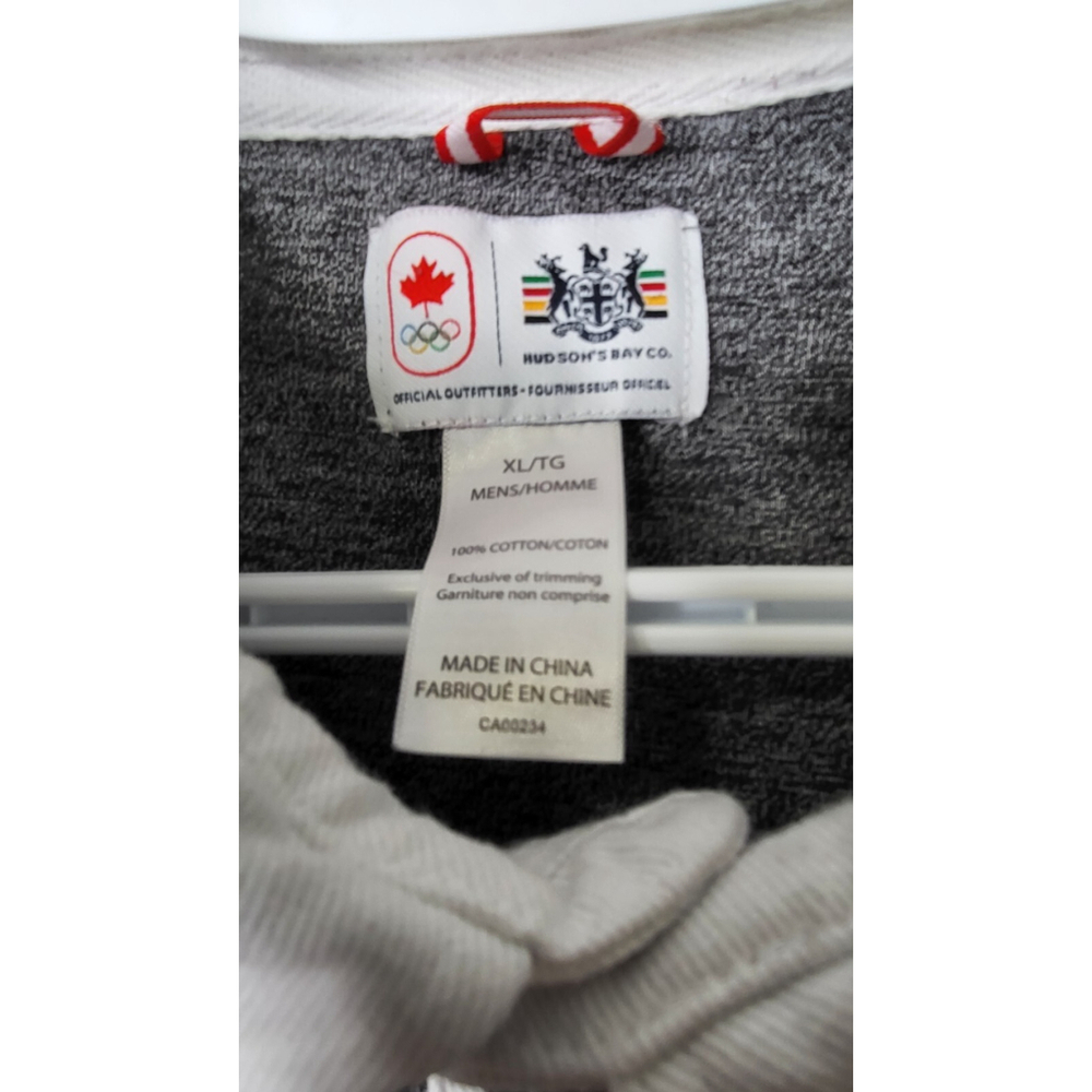 Hudson Bay CO. Men's Polo Shirt Size XL Grey 2012 Canadian Olympic - Picture 5 of 7